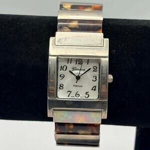 Silver Tortoiseshell Geneva Watch